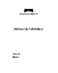 Business Objects - Manuel utilisateur